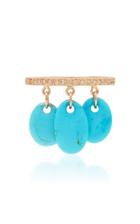 Jacquie Aiche 3 Flat Turquoise Slice Shaker Ring