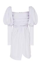 Giambattista Valli Gathered Silk Crepe Dress