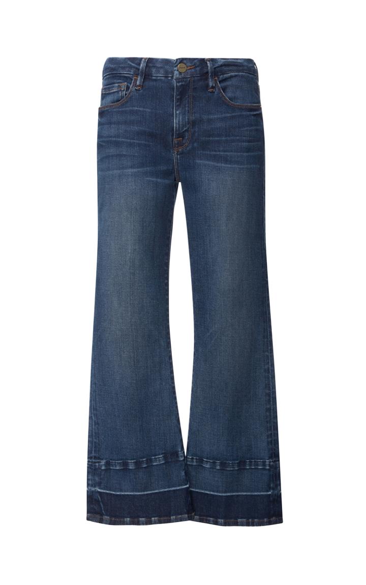 Frame Denim Le Crop Mid Rise Released Hem Jean