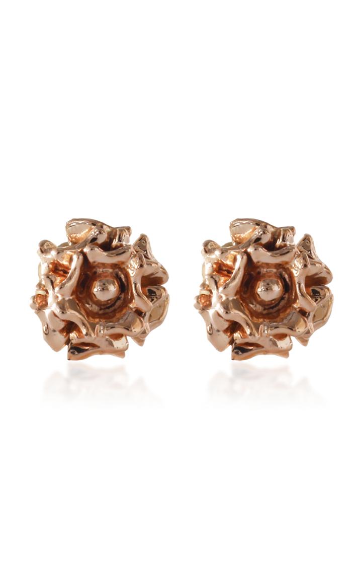 Bernard James Rosa 14k Rose And Yellow Gold Earrings