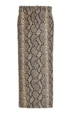 Alexander Wang Snake-effect Leather Midi Skirt