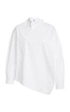 Toteme Noma Asymmetric Cotton-poplin Shirt