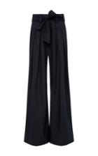 Sea Navy Tied Relaxed Pants