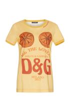 Dolce & Gabbana D & G Logo Printed Cotton T-shirt