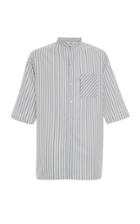 Salvatore Ferragamo Striped Short Sleeve Shirt