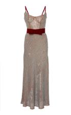 Markarian M'o Exclusive Candystripe Sequin Corset Dress