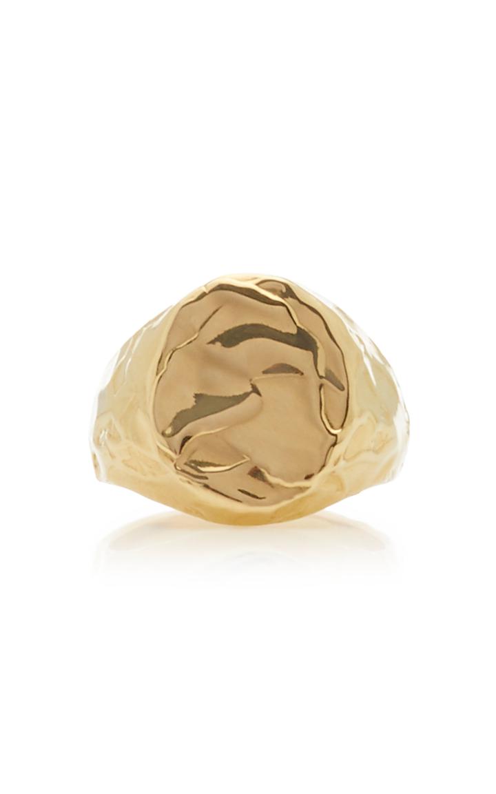 Fie Isolde Violet 14k Yellow-gold Signet Ring