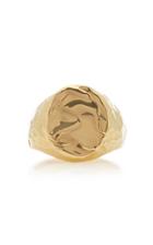 Fie Isolde Violet 14k Yellow-gold Signet Ring