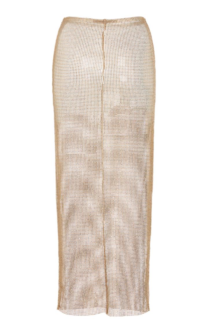 Moda Operandi Alessandra Rich Crystal-embellished Net Skirt Size: 36