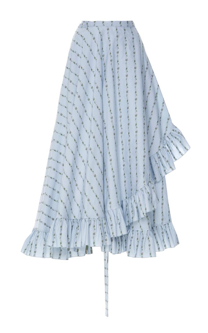 Luisa Beccaria Fil Coupe Midi Wrap Skirt