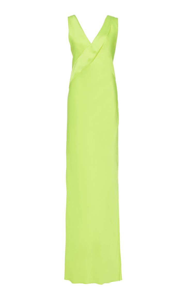 Moda Operandi Helmut Lang Sash-detailed Duchess Satin Dress Size: 4