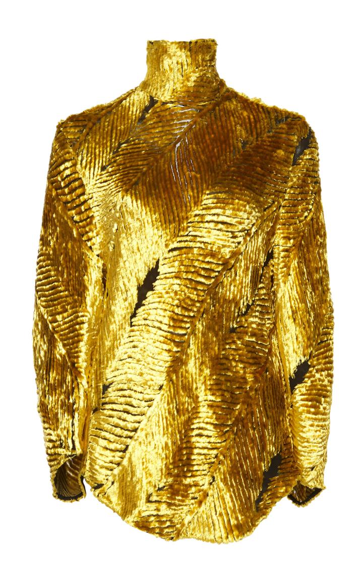 Petar Petrov Rahel Metallic Asymmetric Skirt