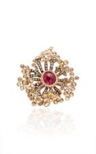 Wendy Yue 18k Rose Gold Sapphire Garnet And Diamond Ring