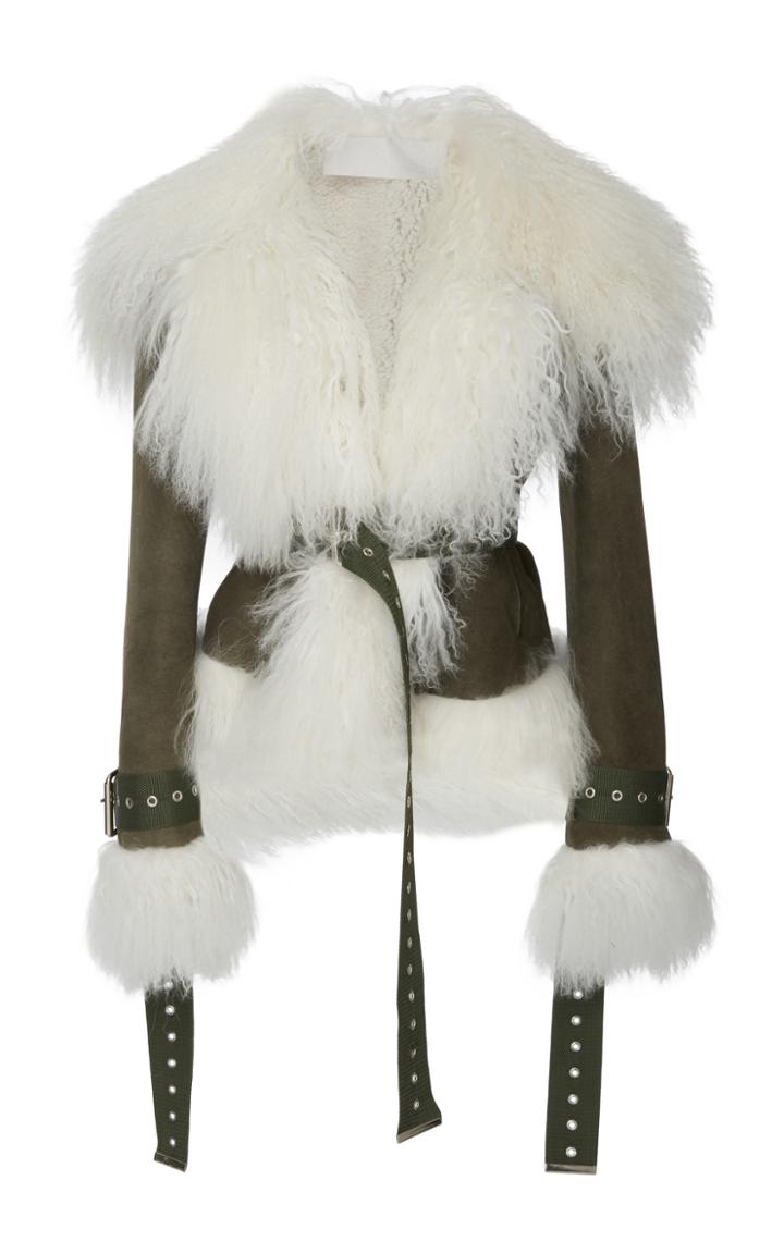 Monse Suede And Shearling Bomber Jacket