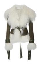 Monse Suede And Shearling Bomber Jacket