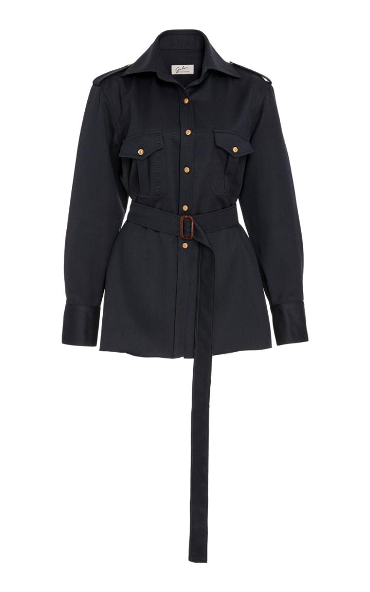 Giuliva Heritage Aurora Belted Silk-blend Shirt