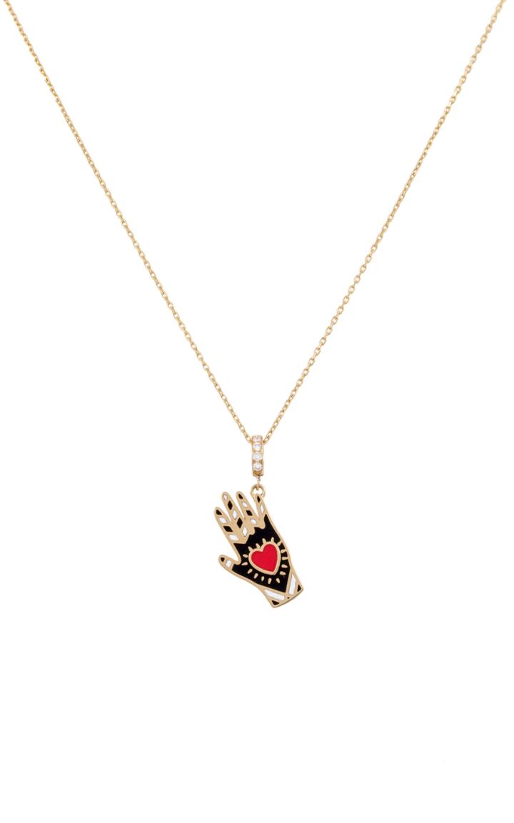 Moda Operandi L'atelier Nawbar 18k Yellow Gold Heart On A Sleeve Pendant