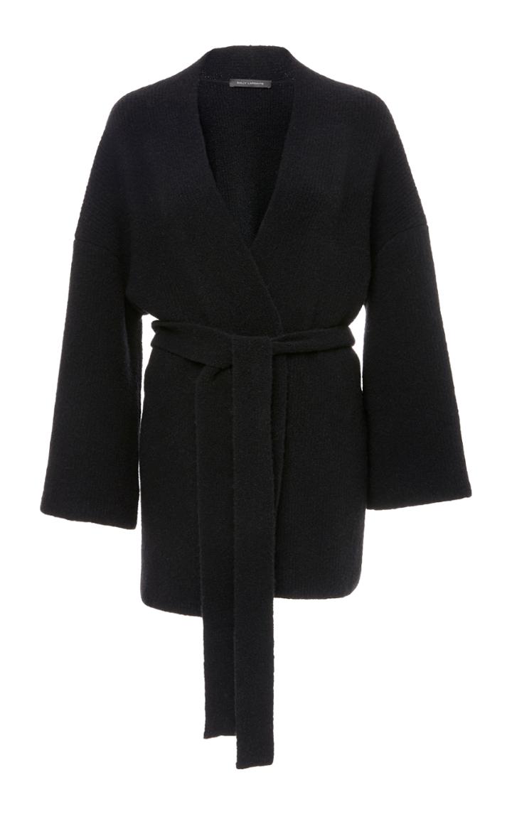 Sally Lapointe Cashmere Silk Boucle Wrap Cardigan
