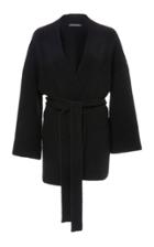 Sally Lapointe Cashmere Silk Boucle Wrap Cardigan