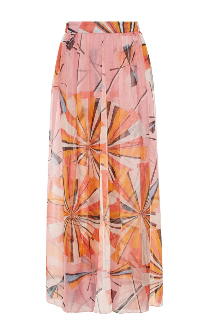 Emilio Pucci High Rise A Line Skirt