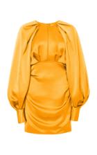 Acler Paringa Blouson-sleeve Sateen Mini Dress