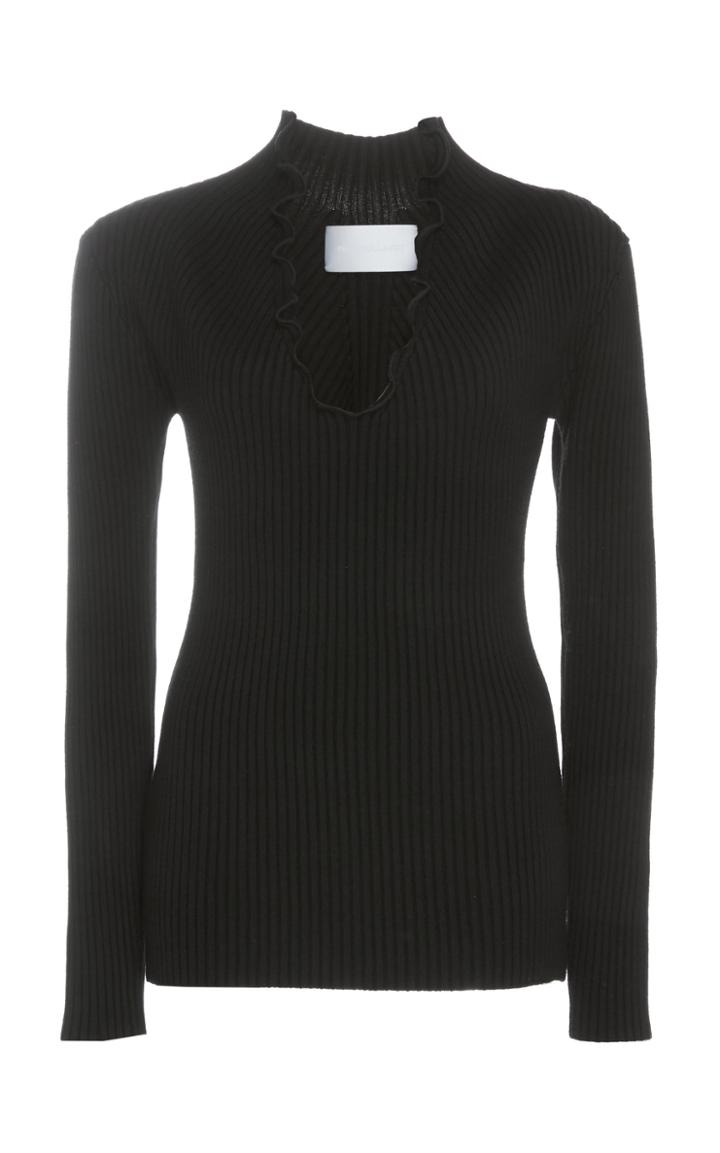 Peet Dullaert Wool-blend V-neck Long Sleeve Sweater