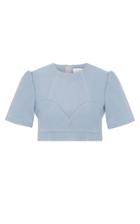 Alice Mccall Incantations Lamb Leather Crop Top
