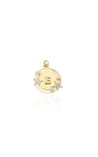 Foundrae 15mm Diamond Pave Star Initial Charm