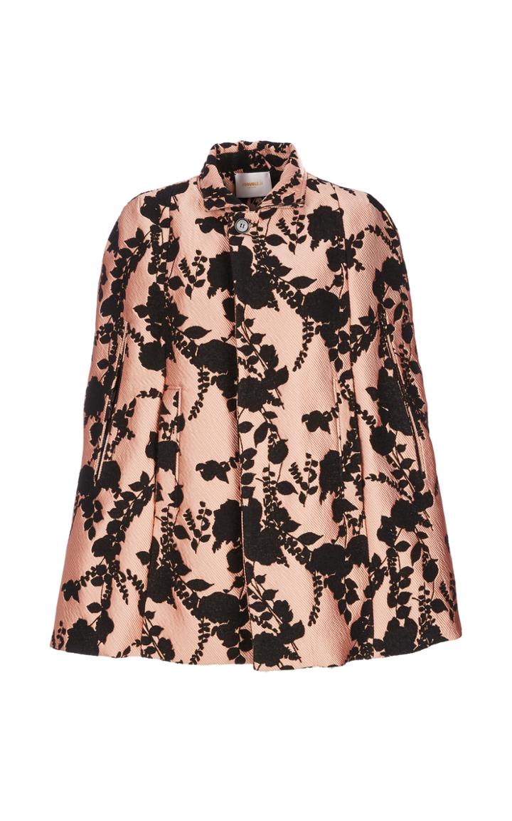 Moda Operandi La Doublej Mantella Jacquard-knit Cape