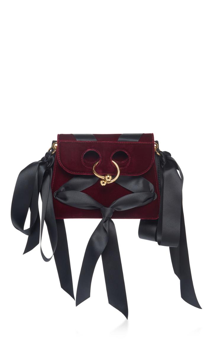 J.w.anderson Mini Pierce Velvet Bag