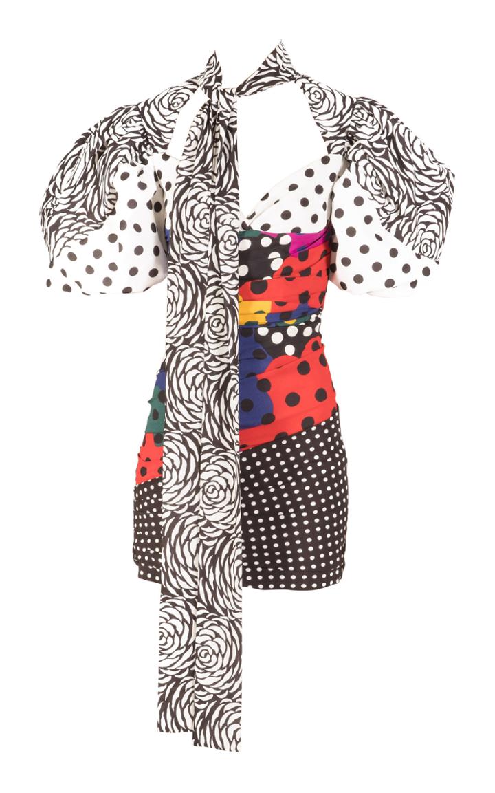 Emanuel Ungaro Puff Sleeve Mini Dress