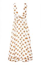 Zimmermann Empire Tie-detailed Polka-dot Cotton Maxi Dress