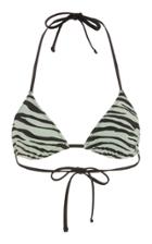 Moda Operandi Tropic Of C Praia Zebra Print Bikini Top Size: Xs