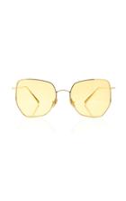 Kaleos Eyehunters Boggs Square-frame Gold-tone Sunglasses