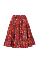 Moda Operandi La Doublej Love Tiered Ruffle Cotton Skirt