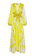 Moda Operandi Silvia Tcherassi Felicity Tie-waist Printed Silk-blend Maxi Dress