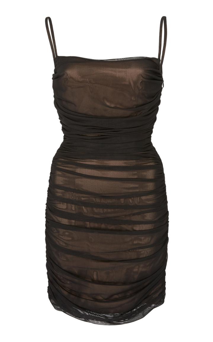 Zeynep Aray Silk Tulle Mini Dress
