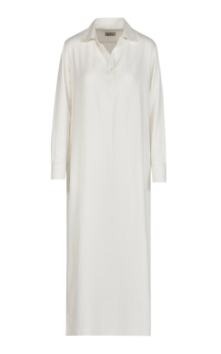 Giuliva Heritage The Antonine Cotton And Cashmere-blend Maxi Dress