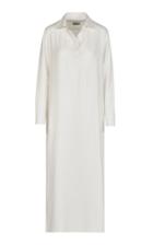 Giuliva Heritage The Antonine Cotton And Cashmere-blend Maxi Dress