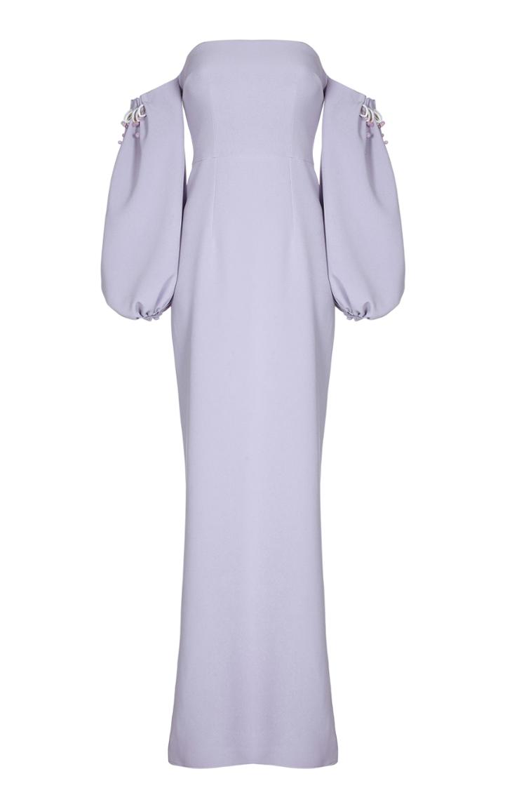 Safiyaa Jade Off-the-shoulder Puff Sleeve Dress