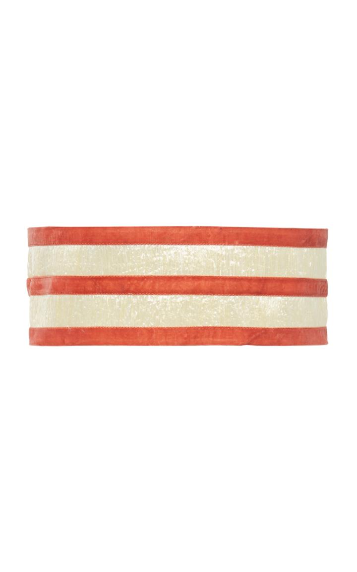 Luisa Beccaria Striped Corset Belt