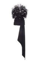 Oscar De La Renta Feather Detailed Sleeveless Blouse