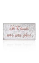 Preciously Paris Je T'aime Moi Non Plus Jacquard Silk Clutch