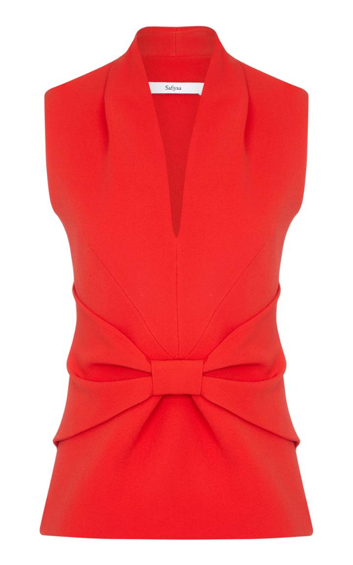 Safiyaa Piper V-neck Top