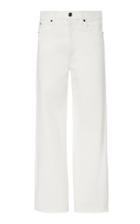 Slvrlake Grace Cropped Frayed High-rise Wide-leg Jeans Size: 26