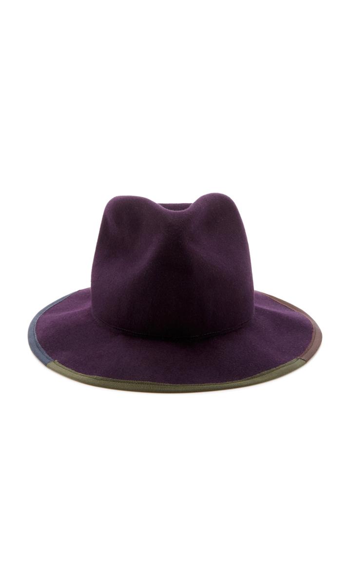 Albertus Swanepoel Four Color Grosgrain Trimmed Fedora