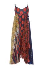 Biyan Alexa Floral Silk-blend A-line Dress