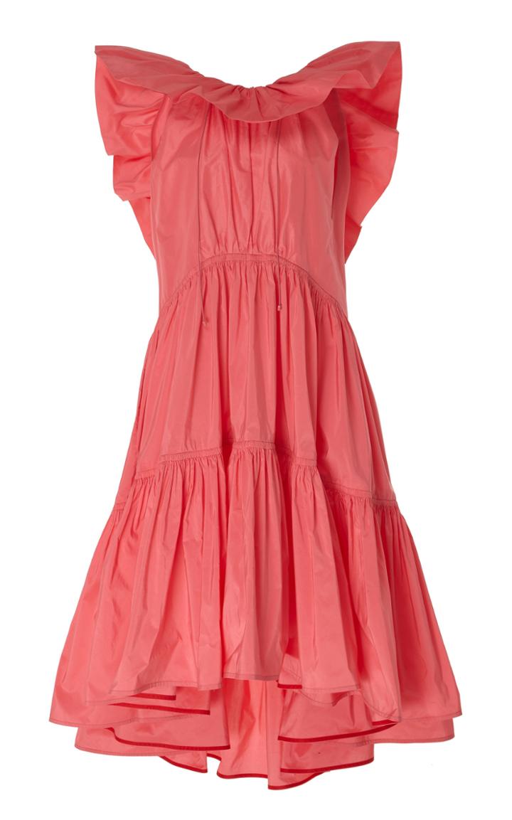 Moda Operandi Roksanda Alessa Ruffled Cotton-silk Blend Maxi Dress Size: 6
