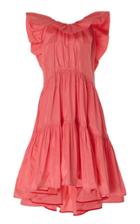 Moda Operandi Roksanda Alessa Ruffled Cotton-silk Blend Maxi Dress Size: 6