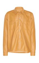 Rhude Leather Button Up Shirt
